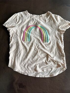 Gap Girls Cream Short Sleeve Tee